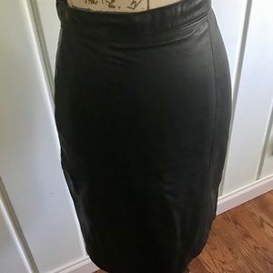 Leather skirt